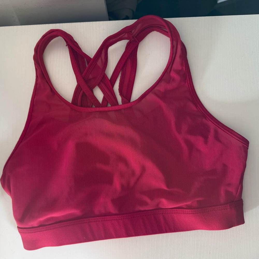 Women's Red Sports Bra